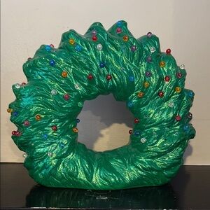 Classic Green and Red Holiday Wreath